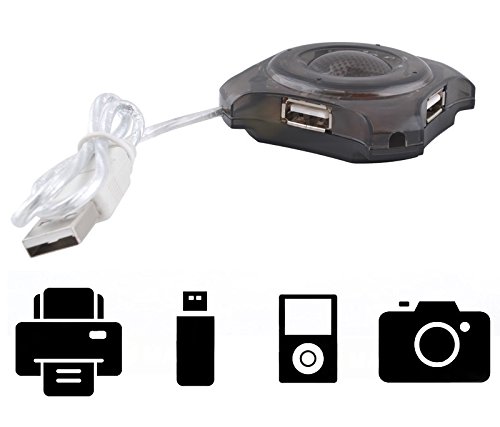 Hub Usb 2.0 Verteiler 4 Port Kabel Adapter Notebook PC Laptop Computer #481 - 2
