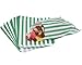 Produktbild 200 Grün Candy Stripe Paper Bags 175 mm x 225 mm – 17,8 x 22,9 cm