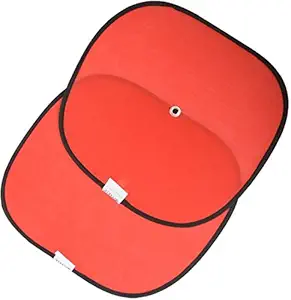 AUTO CAR WINNER Red Foldable Sun Shade (Set of 4) for Hyundai Xcent