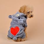 Aikesi-Vestito-per-Cani-con-Quattro-Zampe-in-Velluto-Cappotto-con-Cappuccio-per-Cane-Invernale-Adatto-a-Tutti-i-Cani-di-Piccola-TagliaStile-Orso