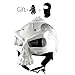 Produktbild Jugend Skull Half Face Helm DOT-Zertifiziert Entfernen Sie die Maske, um den Helm zu halbieren. Motorrad-Fahrrad Dual Harness Hardshell Retro Harley-Helm,XL