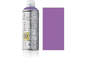 ‎SPRAY.BIKE SPRAY.BIKE Fahrrad Lackspray in versch. Farben - KEINE GRUNDIERUNG notwendig - Acryllack/Lack Spray in 400 ml Spraydose, Matt- und Klarlack Optik möglich (Quarzviolett Memphis, Matt)