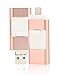 Produktbild USB-Stick für iPhone, 128 GB Lightning-Stecker, für Apple iOS, Android, Computer und zusätzliche USB-Sticks roségold rose gold 128 GB