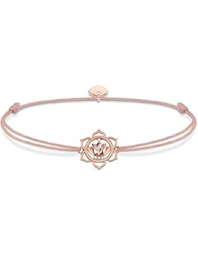 Thomas Sabo Damen-Armband Little Secrets 925 Sterling Silber vergoldet Beige LS016-898-19-L20v