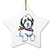 Produktbild Christmas Ornaments Holiday Tree Ornament Black Parti Havanese Lil Bone Scarf Both Sides Star Ceramic Ornament Crafts Christmas Gifts