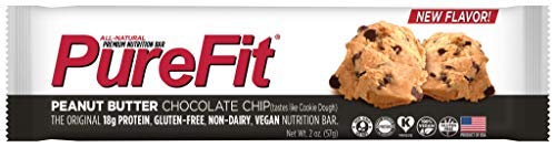 Pure Fit Nutritional Bar, Peanut Butter Chocolate Chip, 2-Ounce Bars (Pack of 15)