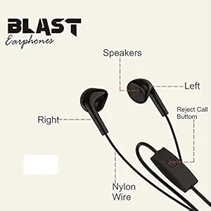 FlauntMarket Bass Songs Champ Wired In Ear Earphone with Mic (Black)