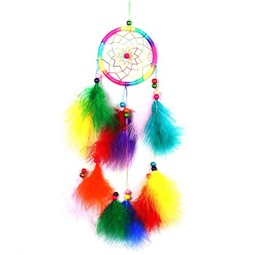 Xinantime Dream Catcher Circular Feather Hang Crafts