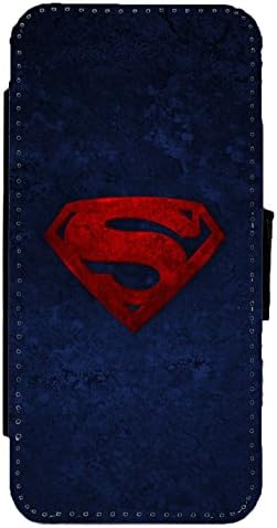MARVEL DC Superman Inspired Leather Flip Phone Case Wallet Cover for iPhone &amp; Samsung (Samsung Galaxy S7 Edge)