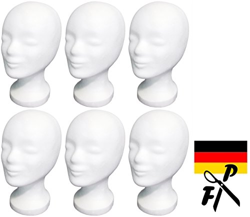 6-Pack FP - Styroporkopf Standard - TOP Marken-Qualität aus deutscher Herstellung - AKTIONSPREIS - NUR FÜR KURZE ZEIT