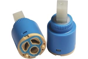 SANJSJHXJ Cartuccia in Ceramica per Miscelatore e valvola Doccia, Caldo/Freddo, Confezione da 2