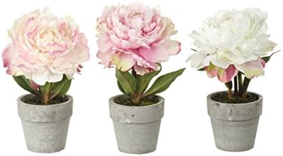 Mini Potted Artificial Peony (One Supplied)