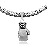 1 Königskette - 55cm + 1 Anhänger 'Boxhandschuh' - 13 Modelle zur Auswahl