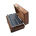 BeautyLife Pack of 70pcs Rubber Stamps Set Vintage Wooden Box Case Alphabet Letters Number Craft (No Ink Pad Included)