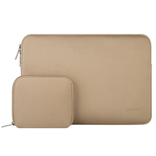 MOSISO Wasserresistente Lycra Laptop Hülsen Beutel Abdeckung für 13-13.3 Zoll MacBook Pro, MacBook Air, Notebook mit kleinem Kasten Fall, Aprikose