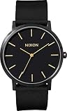 Nixon Unisex-Uhr Digital Quarz mit Lederarmband – A1058-1031-00