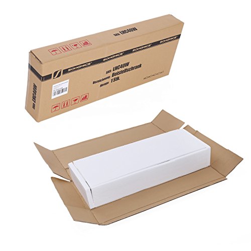 Songmics Schubladenkommode Badschrank Beistellschrank kleiner Kommode Schrank aus Holz mit 4 Schubladen 30 x 82 x 30 cm (B x H x T) weiß LHC40W - 7