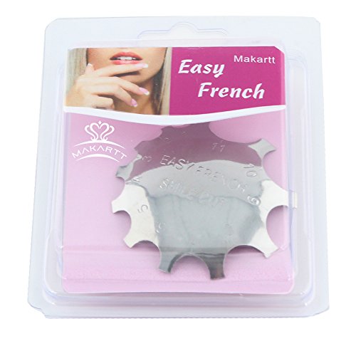 MAKARTT® 9 Größen Acrylic Nagel Cutters Smile Linie Einzelner Tips Scheider Nagel Gel Einfach Perfekt Frankzösisich Smiley Nagelkunst Hilfsmittel – Für Nail Salons & DIY - 6