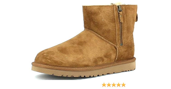 ugg classic mini double zip schwarz