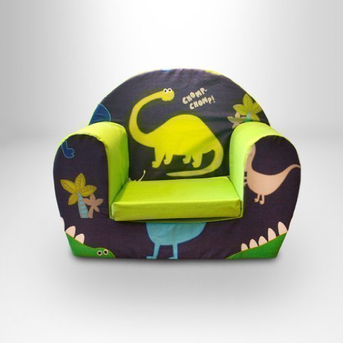 Ready Steady Bed Childrens Toddlers Foam Armchair, Dino in the Dark