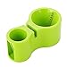 Price comparison product image Forepin® Double Heads Vegetable Spiralizer Spiral Slicer Cutter Chopper Shred Twister Grater Utensil with Grindstone, Green