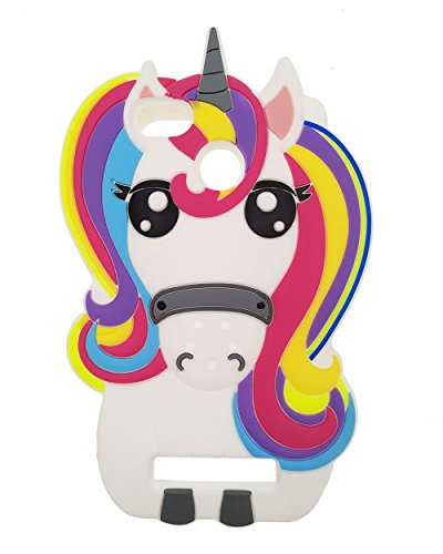 BENKER Xiaomi Redmi 3 3S 3 Pro 3X 4A 4X Funda  Im  genes de Dibujos Animados en 3D de Alta Calidad de Silicona Carcasa de Telefono - Rainbow Unicornio