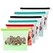 Produktbild Silikon Lebensmittel Aufbewahrungstasche wiederverwendbar, 6 Packungen Ziploc