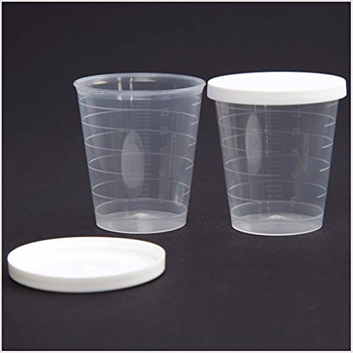 Mini-Becher mit Deckel, 30 ml, 75 Stck.