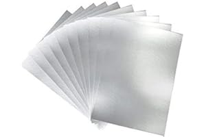 SCOLA Creativity Inspired Basic Silver A4 170gsm Card Pack, 50 Sheets One-Sided for Crafting, Children Art Activities & Scrapbooking, Ideal for Hobbyists and Professional Crafters, Adults & Kids