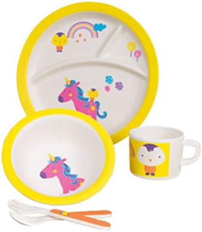 Eco-Friendly Unicorn: Kids' 5-Piece Dinner Set