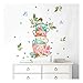 Produktbild QTZJYLW Traum Mädchen Wandtattoo Home Decor DIY Abnehmbare Kunst Vinyl Wandbild Für Kinderzimmer Schiebetür (60 × 90 cm)