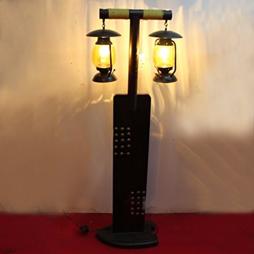 ZHDC® floor lamp, European style Retro The Mediterranean Solid wood floor lamp Living room lights Bedroom lights Leisure club lights bar Engineering lights floor lamp