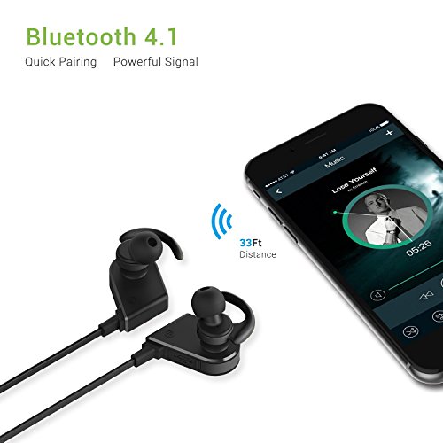 Auriculares Inal mbricos YXwin Auriculares Deportivos Bluetooth 4 1 in ear Con Micr fono para Iphone iPad Sony Huawei PS4 Samsung y otros m viles Android - Negro reviews Auriculares Inal mbricos YXwin Auriculares Deportivos Bluetooth 4 1 in ear Con Micr fono para Iphone iPad Sony Huawei PS4 Samsung y otros m viles Android - Negro