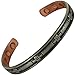 Produktbild Magnetisches Armband aus reinem Kupfer, für Herren und Damen, mit 6 Magneten, Zinn, Grau, Kreuz, hohe Festigkeit, keltisches Armband, mit Geschenkbeutel -Stargems®
