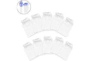 dafuhao 10 Pcs Fish Tank Cleaner Filter Bags, Aquarium Filter Bags for Aquarium Battery Powered Gravel Cleaner
