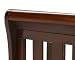 Babymore Eva Sleigh Cot Bed Dropside with Drawer (Dark Brown)