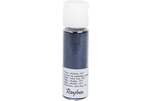 KLIHD Rayher Poudre de Paillettes Bleu Nuit Ultrafine 20 ML - R