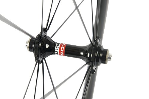 WINDBREAK BIKE 38mm Carbon Road Wheelset 23mm Width Clincher Wheel with Basalt Braking Surface - 8