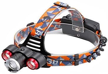 U'King Headlamps LED 5000 Lumens 4 Mode Cree XP-E R2 Cree XM-L T6 Batteries not included Adjustable Focus Zoomable Easy Carrying High