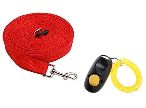 DOG-OBEDIENCE-TRAINING-KIT-WITH-TRAINING-LEAD-AND-CLICKER-LONG-15M50FT-LEAD-FOR-PET-PUPPY-RECALL-OBEDIENCE-TRAINING-WITH-CLICKER