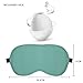 Produktbild weitinena Marke natur 100% Seide Schlaf Maske & Augenbinde, Super Weichen Augenmaske (One Strap) (Gem Blau)