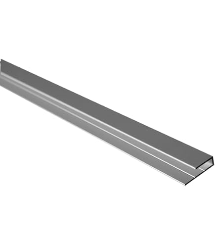 Aluminium Rectangular Tubes Powder-Coated Aluminium Profile Aluminium Hollow 100 X 20 X 2 Mm X 2000 Mm Black RAL 9005