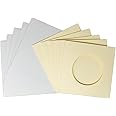 Stitchtastic Round aperture square cards - Cream (Pack of 5)