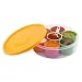 Pikaso Fresh New Round Spice Box, Spice Container, Masala Box, 8 Pieces, Yellow RS.295.00