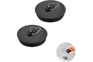 FYACCD 2 Pack Abflussstopfen, Spüle Abfluss Stöpsel, Gummi Stöpsel für Spülbecken, Spültisch Stopfen mit Haken, Abfluss Stöpsel für Spüle, Spültisch Stopfen für Badewanne, Küche, Bad