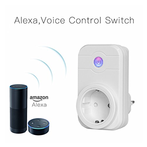 Smart WiFi Smart Socket, Connected Alexa Wake Smart Remote Control Plug Power Socket Outlet Switch Plug Support Android IOS Smart (WiFi Controller)