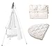Produktbild Leander Wiegen-SET - "ALL INCLUSIVE": Wiege mit Stativ, Schleier, 2 Spannbetttücher, 1 Matratzenauflage