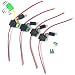 Produktbild Qiorange 4 tlg KFZ Sicherungshalter Gehäuse vergossen Flachsicherungen 12 Ga 30A Inline Wasserdichte Box Stecker (B Type 4 Set)