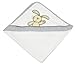 Produktbild Be Be's Collection 658-51 Kapuzenbadetuch Hasi 80 x 80cm grau