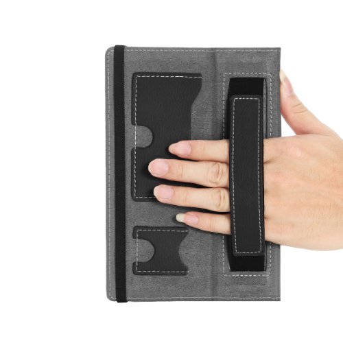 MoKo PU Leder Ständer Hülle Schutzhülle Tasche Ledertasche Schale Smart Case für Amazon All New Kindle Fire HD 7 Zoll 2013 Gen Tablet,Schwarz (Nicht für Kindle Fire HD 7 2012/Fire HDX 7 2013) - 4